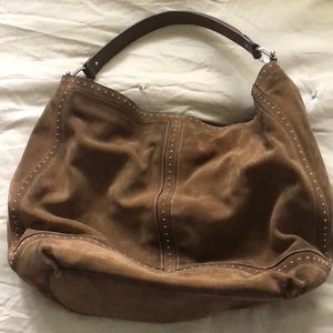 Ralph Lauren suede handbag